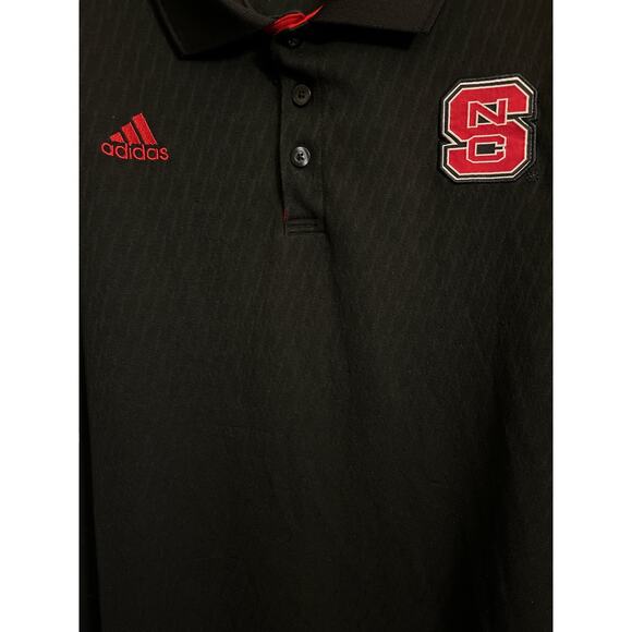 Addidas North Carolina State Short Sleeve Print Polo Shirt - Picture 7 of 8